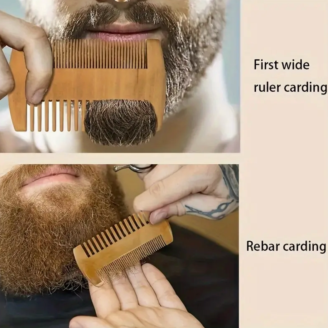 Men's Beard Brush & Comb Set